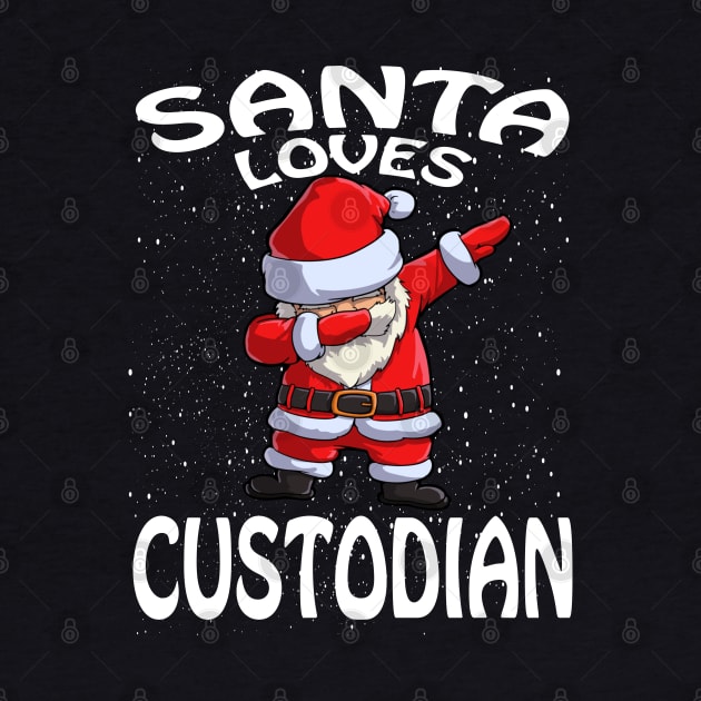 Santa Loves Custodian Christmas by intelus